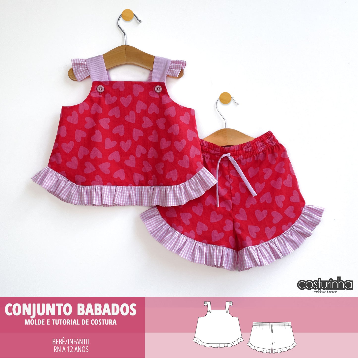 CONJUNTO BABADOS - moldes e tutorial