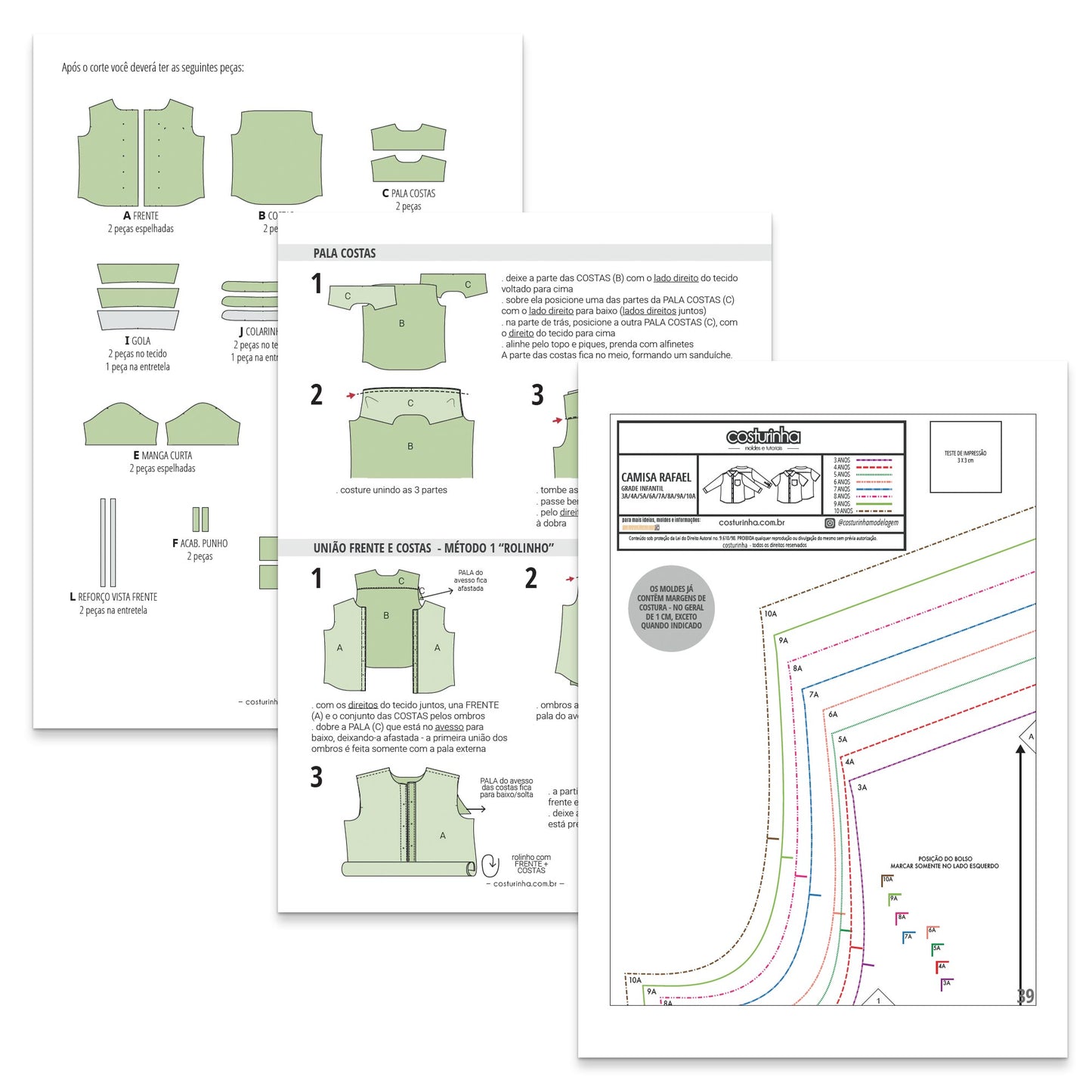 CAMISA RAFAEL - moldes e tutorial