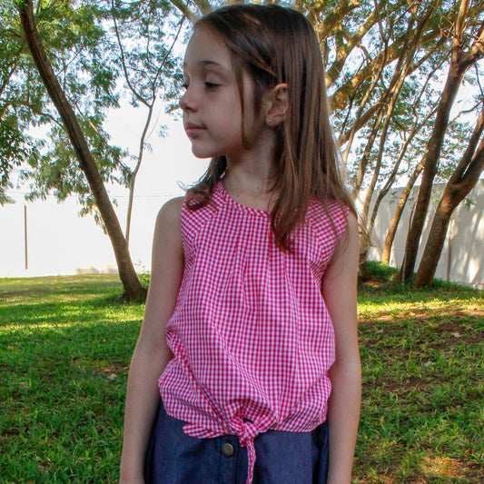 Blusa DANIELA infantil - moldes e tutorial