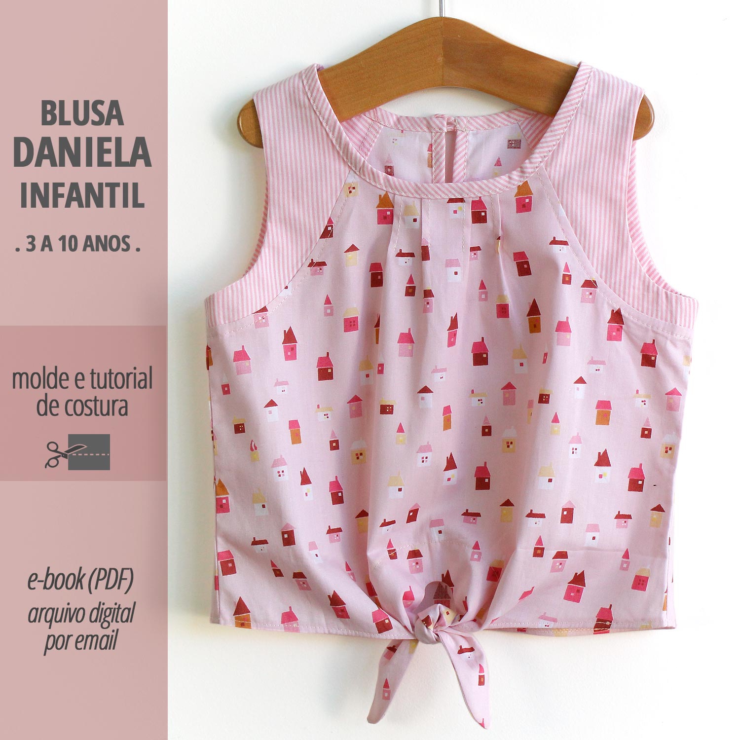 Blusa DANIELA infantil - moldes e tutorial – Costurinha