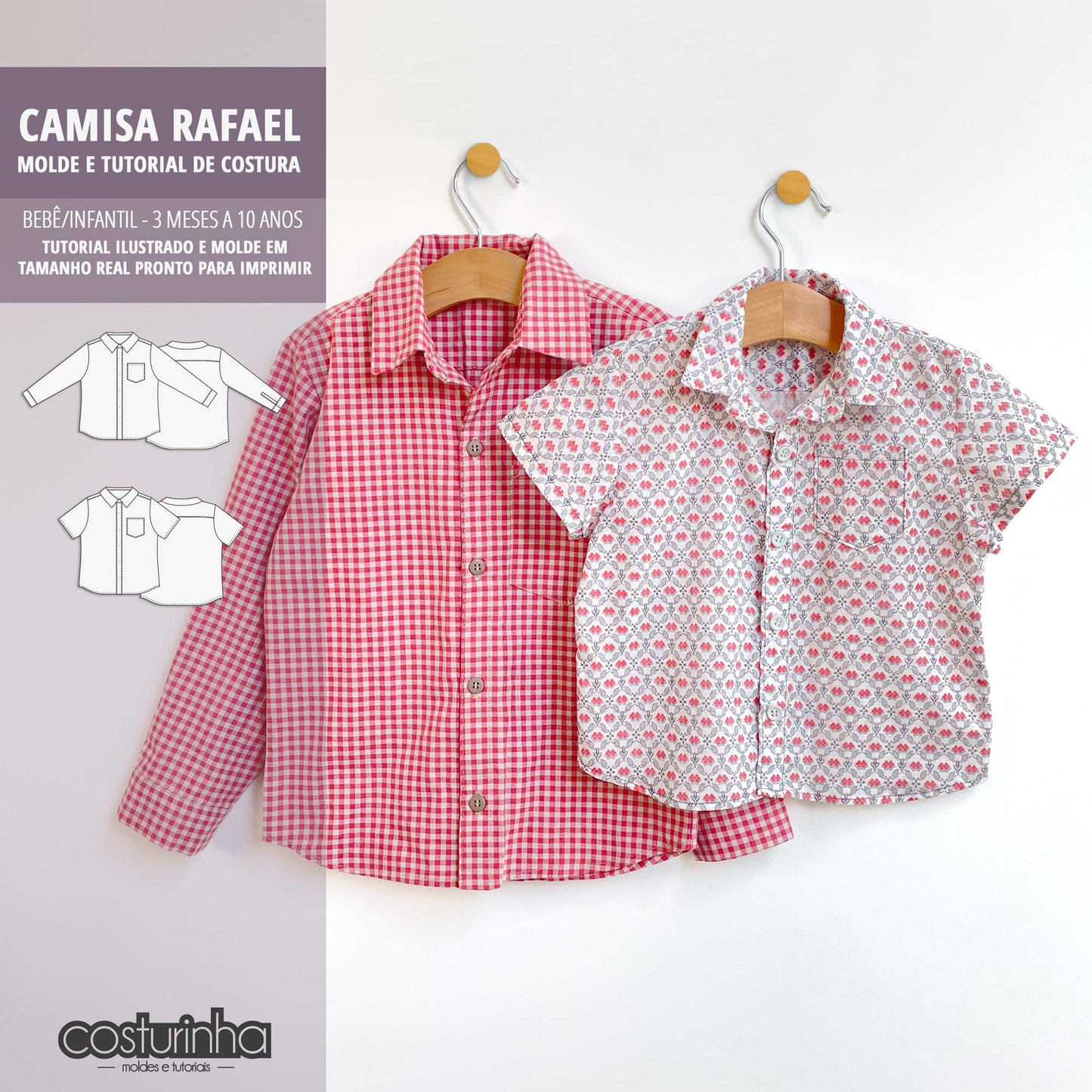 CAMISA RAFAEL - moldes e tutorial