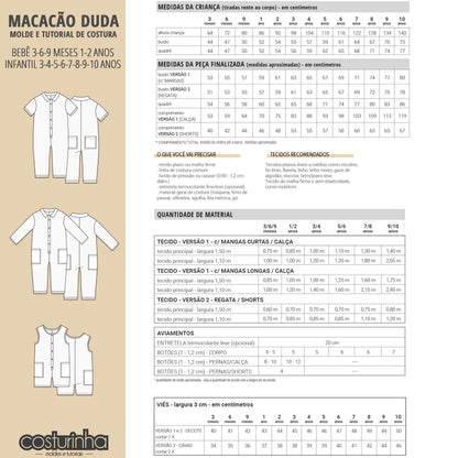 MACACAO DUDA - moldes e tutorial