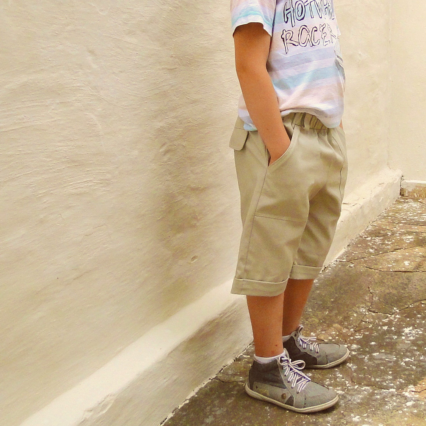 Bermuda infantil masculina - molde de costura com aula e passo a passo