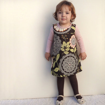 Vestido infantil evasê - moldes e aula de costura em PDF - COSTURINHA